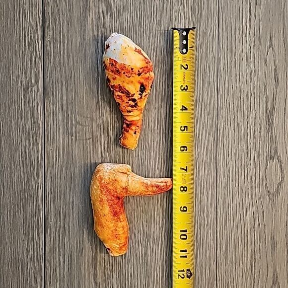Plush Dog Toy Set 🔥2 Toys🔥 for Small Dogs Chicken Leg & Wing - Picture 5 of 7